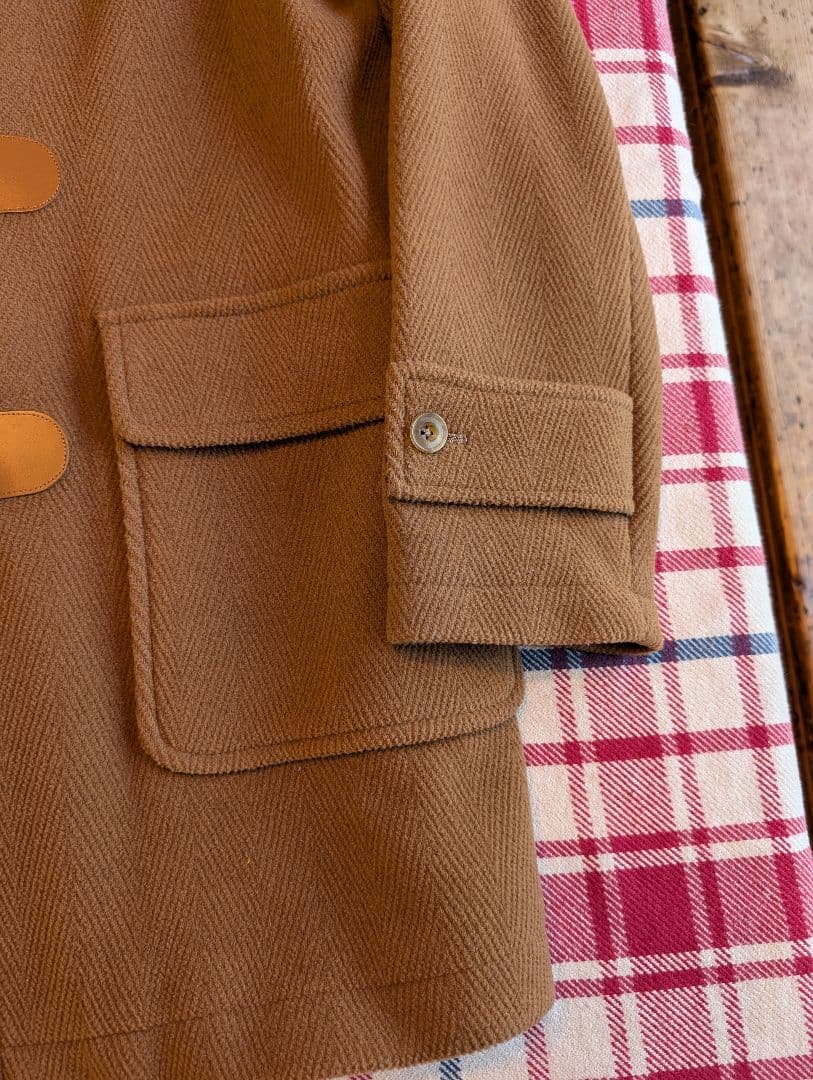 ディスティンクションメンズビギ　ダッフルコート　キャメル　イタリア製素材　日本製