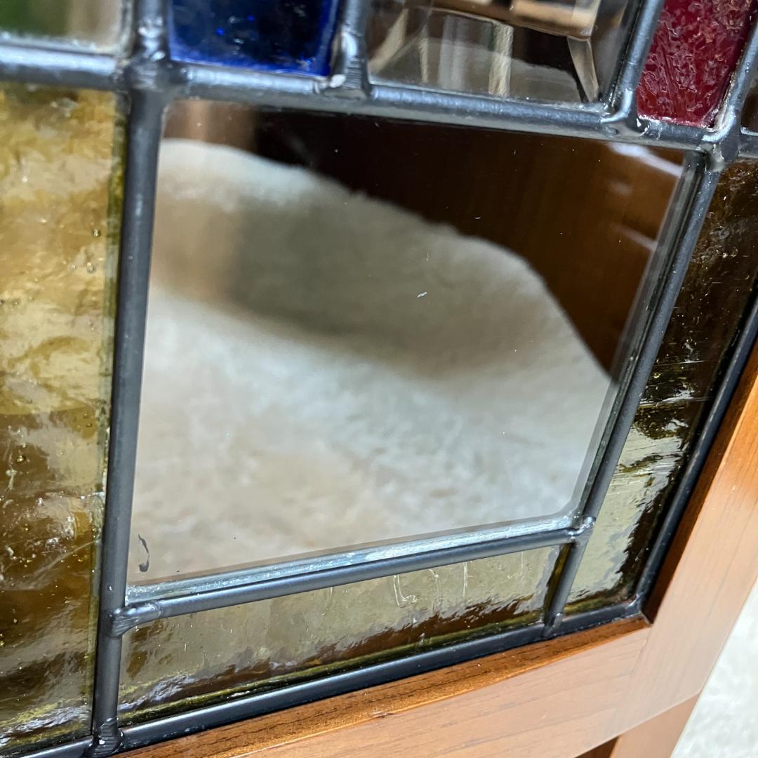 曙工芸　オーロラ3022　キャビネット　サイドボード　ステンドグラス