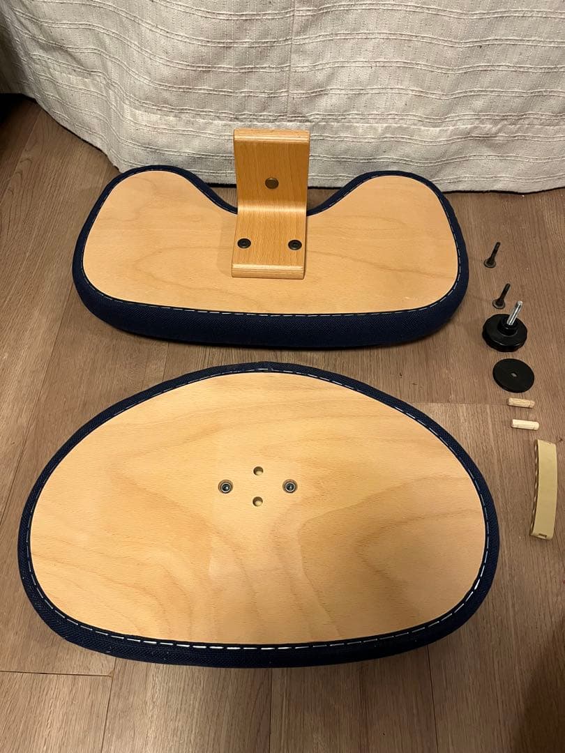 【純正カバー付き】ネイビー バランスチェア　バランスイージー　ショートフレーム