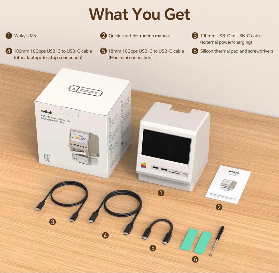 【新品・未開封品】WokyisM5 5インチモニター ドックステーション