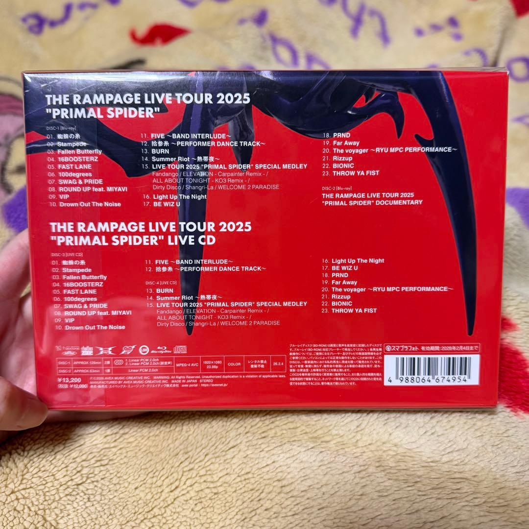 【初回生産限定盤】PRIMAL SPIDER 2Blu-Ray+2LIVE CD