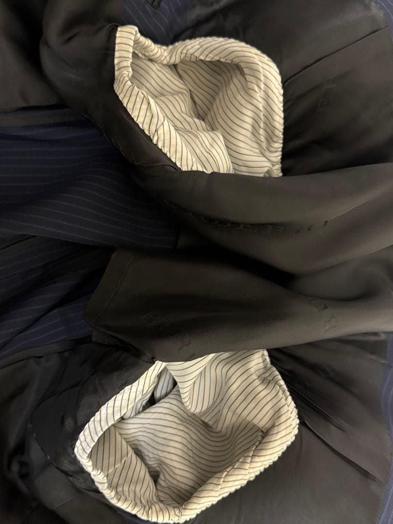 ✨極美品✨バーバリー ネイビー ストライプ 3ピース スーツ