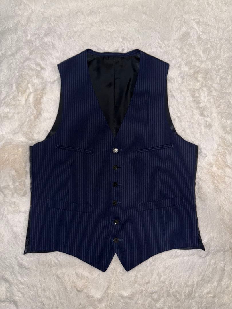 ✨極美品✨バーバリー ネイビー ストライプ 3ピース スーツ