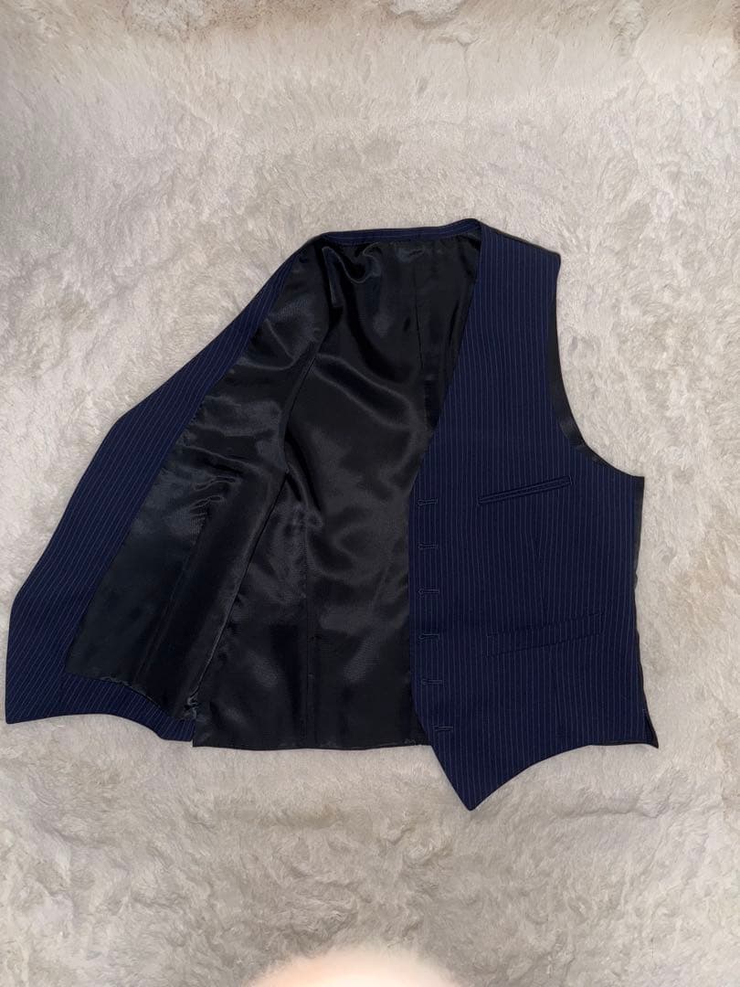 ✨極美品✨バーバリー ネイビー ストライプ 3ピース スーツ