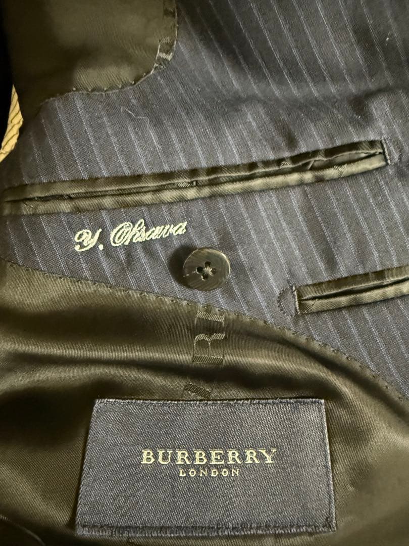 ✨極美品✨バーバリー ネイビー ストライプ 3ピース スーツ