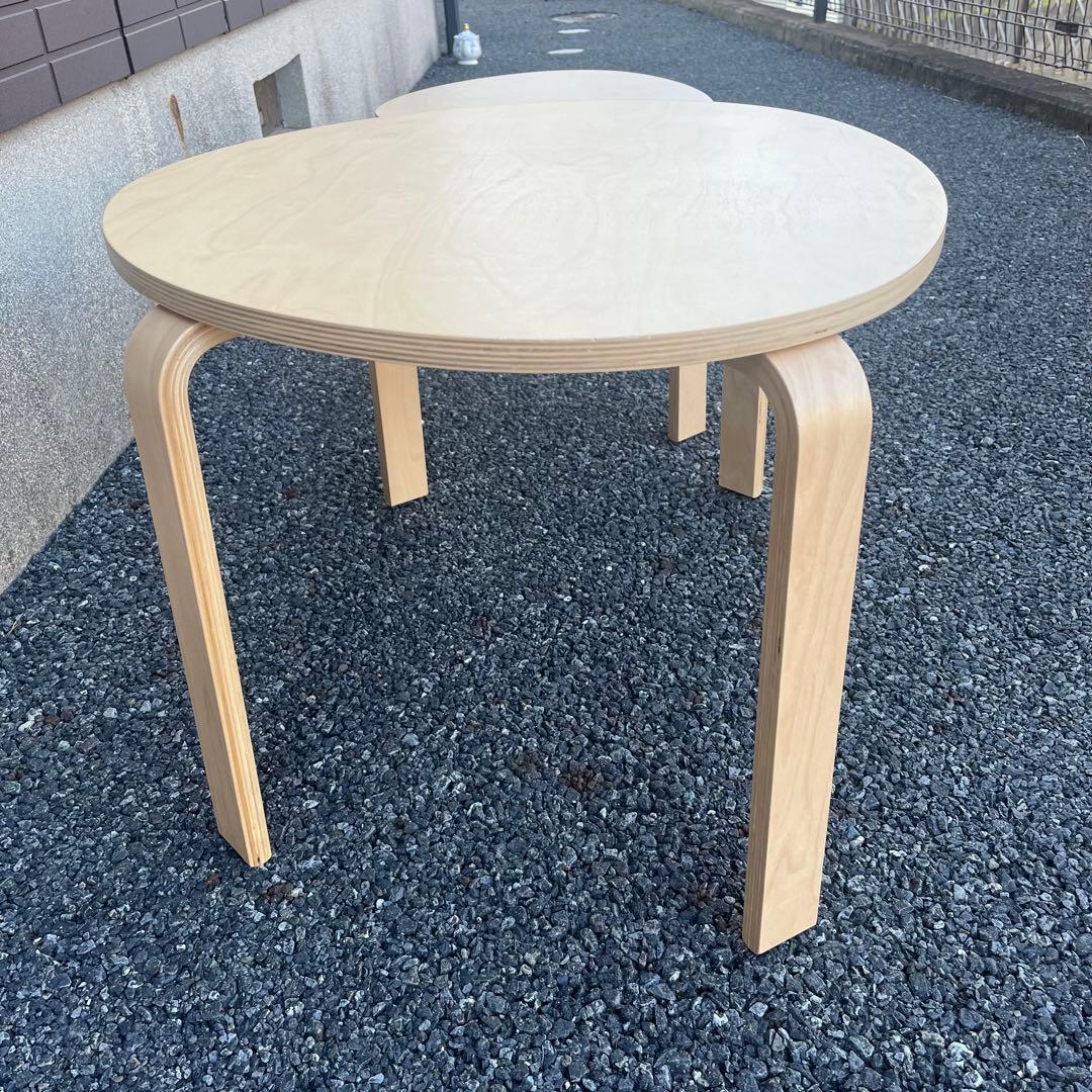【 美品/送料込み 】IKEA スヴァルスタ ネストテーブル2点セット　バーチ