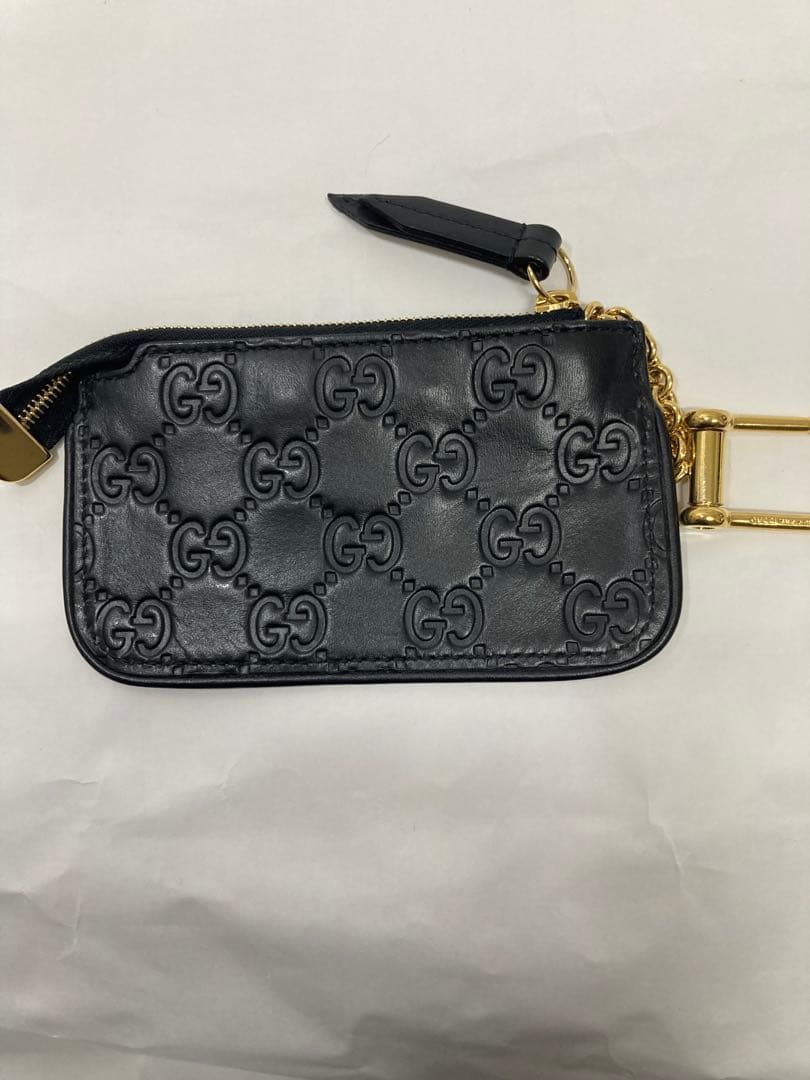 GUCCI ブラックレザー ケース