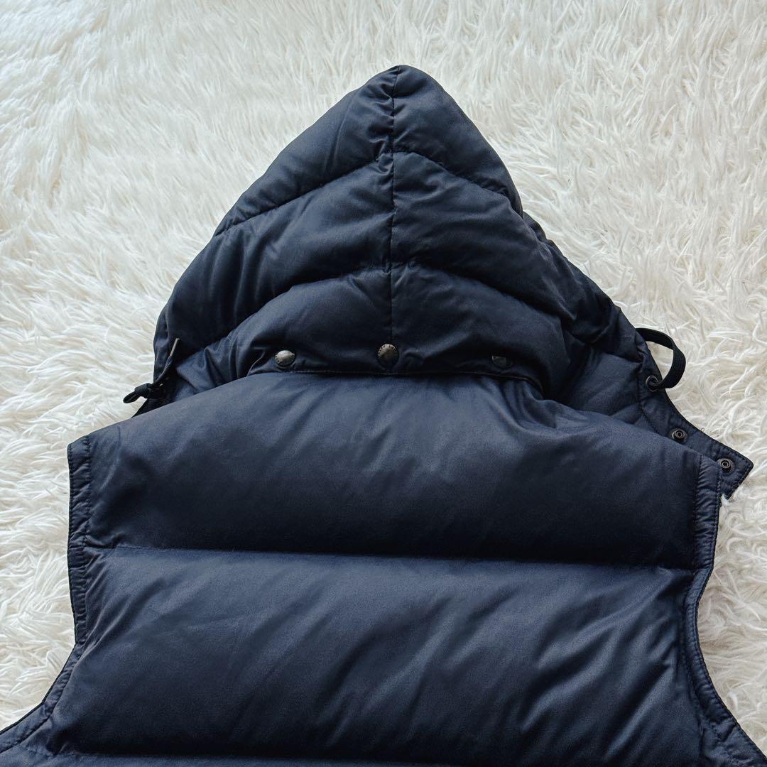 ポロバイラルフローレン 肉厚ダウンベスト レッドポニー刺繍 フード取り外し可