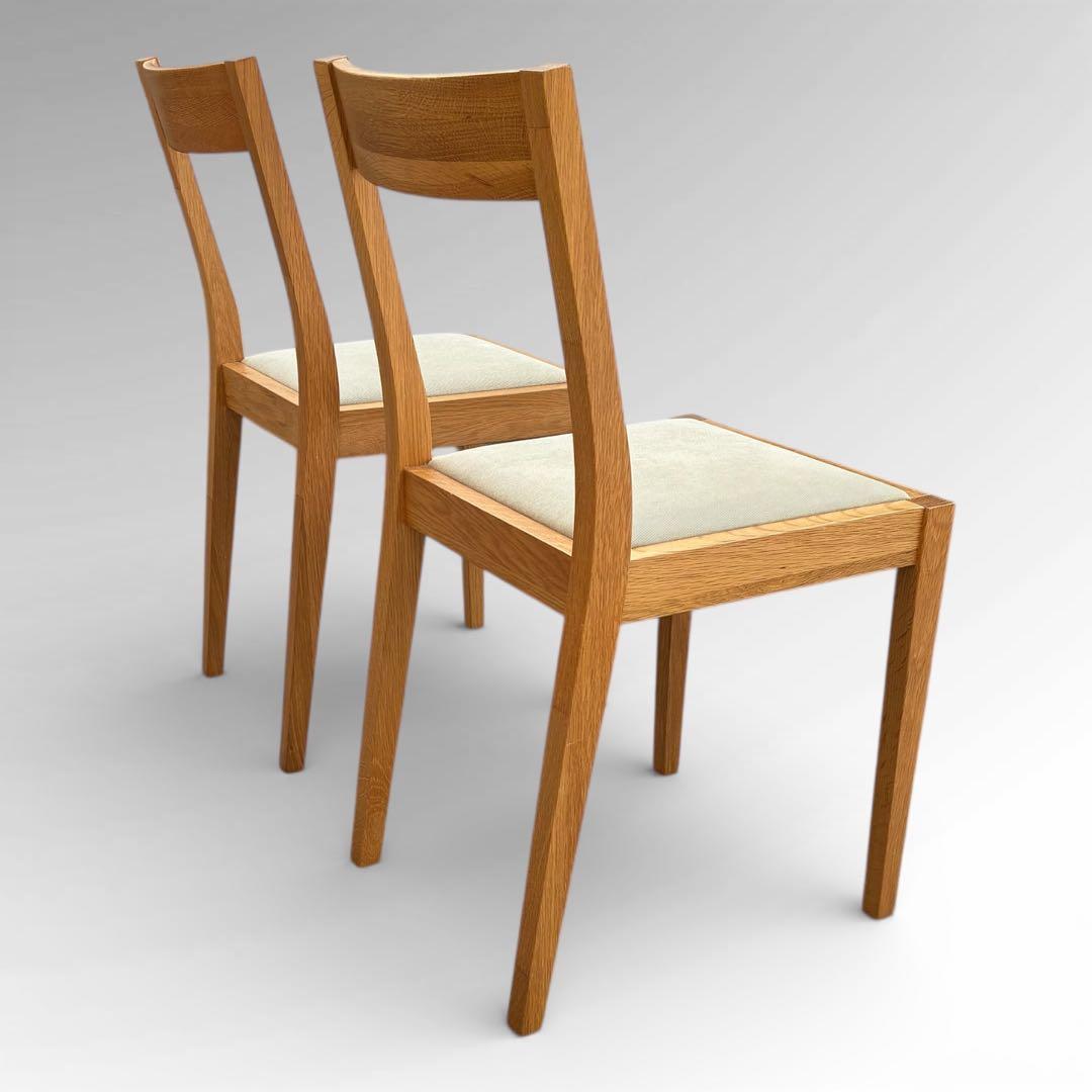 美品　無印良品 MUJI オーク材 ダイニング　チェア 2脚セット 北欧スタイル