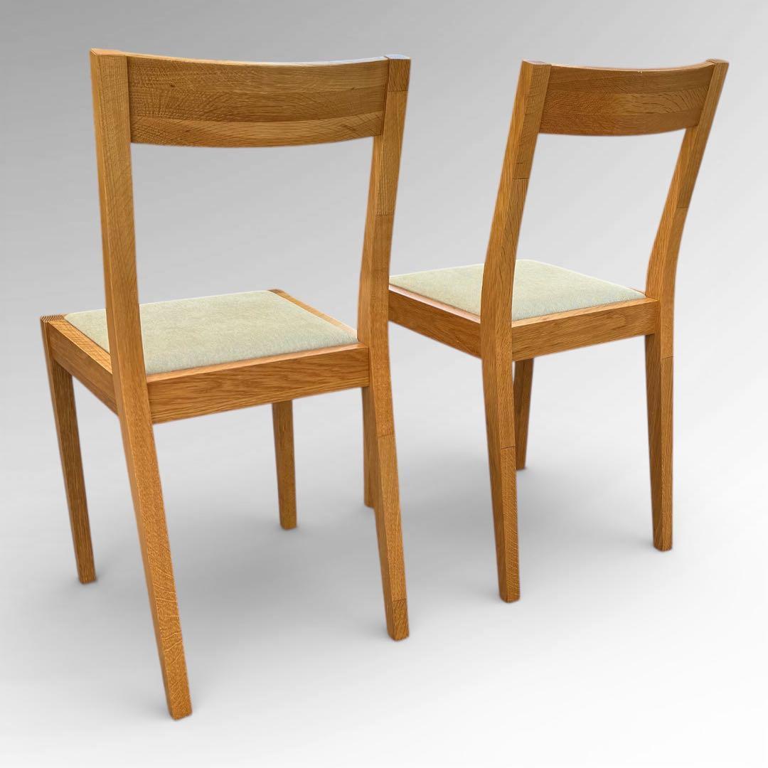 美品　無印良品 MUJI オーク材 ダイニング　チェア 2脚セット 北欧スタイル