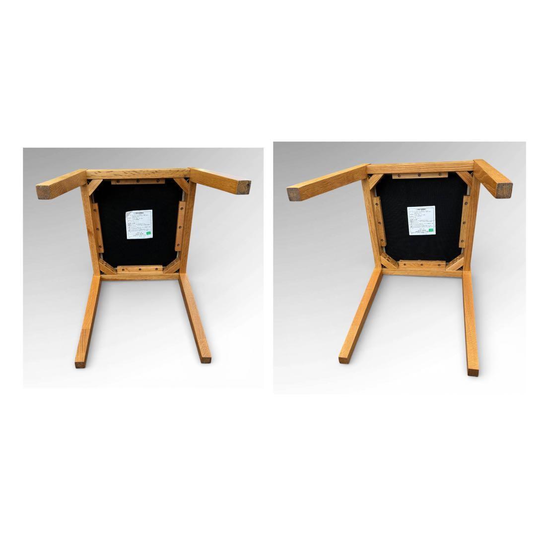 美品　無印良品 MUJI オーク材 ダイニング　チェア 2脚セット 北欧スタイル