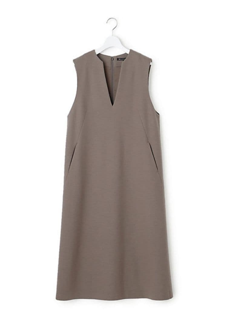 値下げ❗【着用1回】23区ジャンパースカート、ミドルジャージウール38