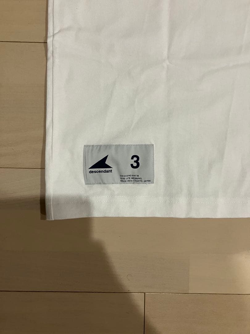 DESCENDANT CROSSPADDLE POLO SS サイズ3 ホワイト