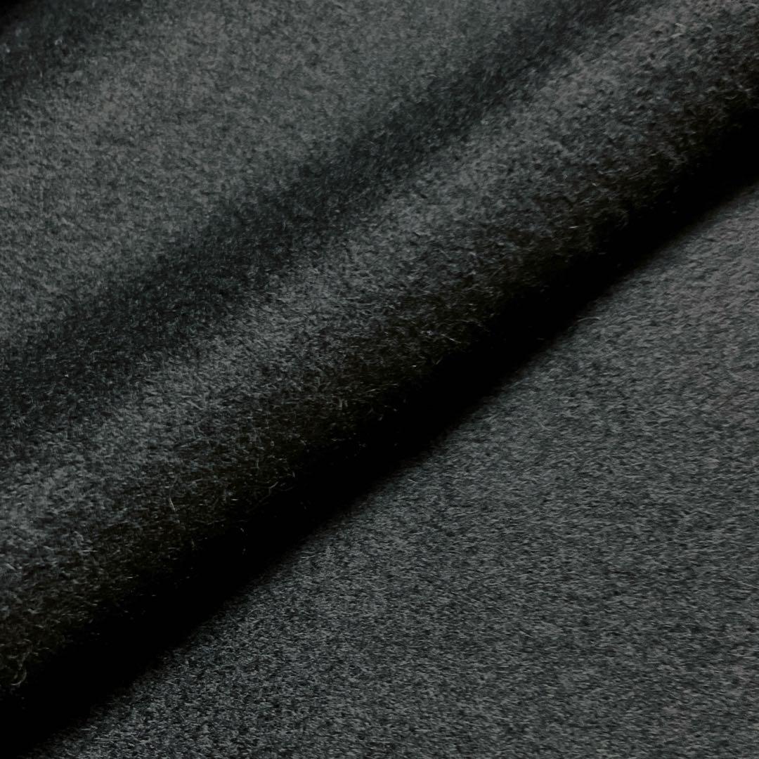 リアルファーケープ 黒 カシミヤ