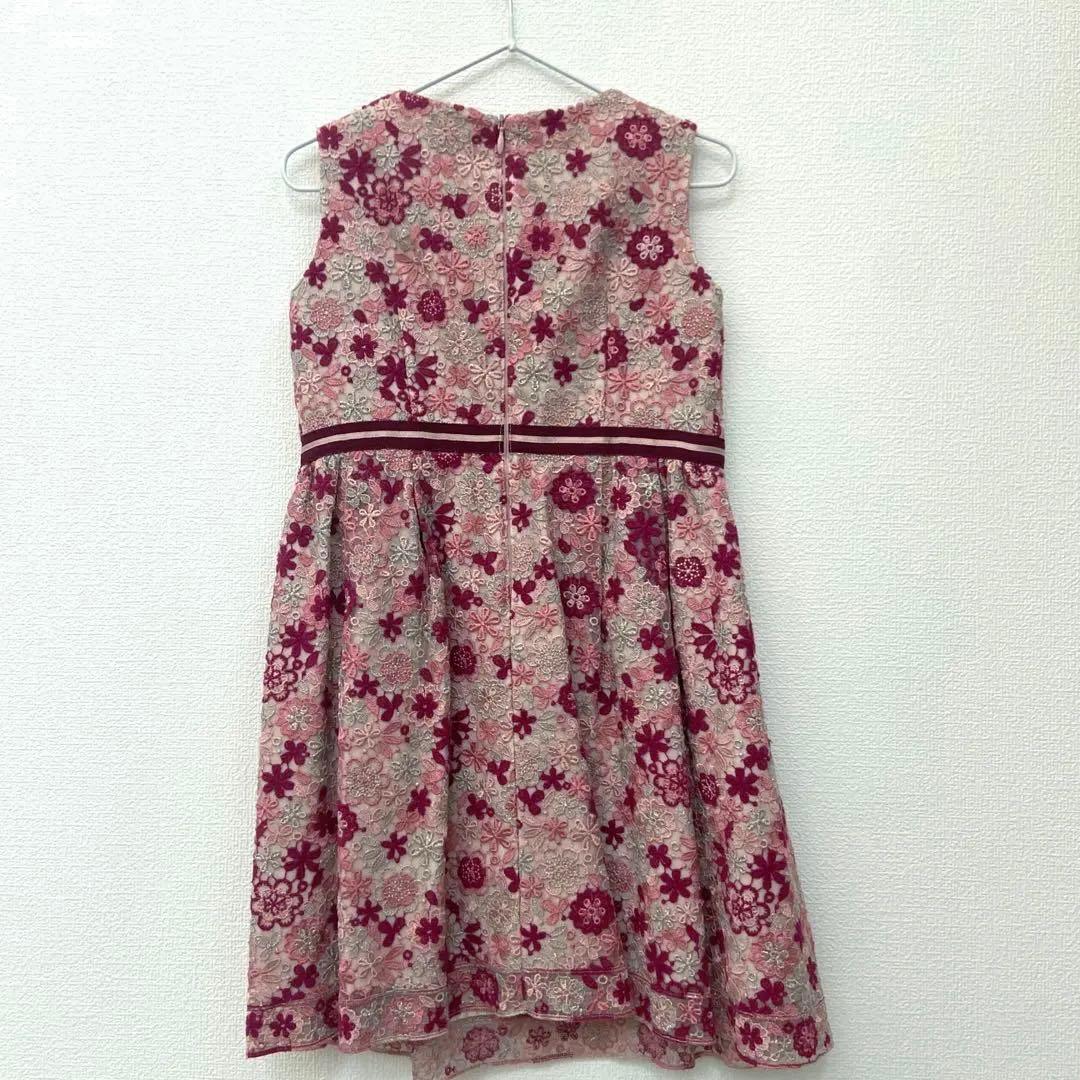 TOCCA 花柄刺繍 ノースリーブワンピース 110