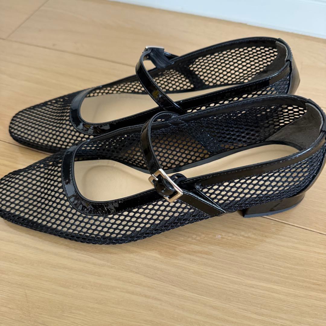 【美品】TOMORROW LANDストラップシューズ フラットシューズ 37