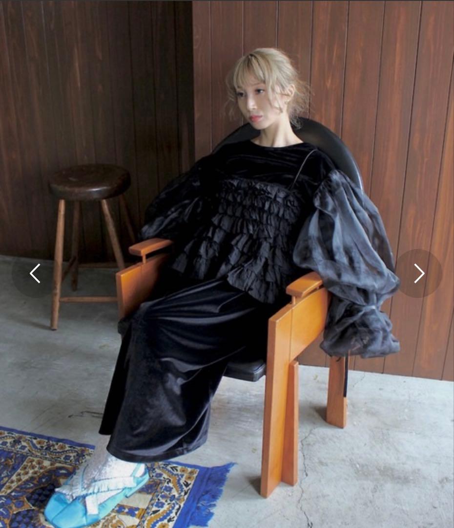 SANSeLF シースルーボリュームパフドレス