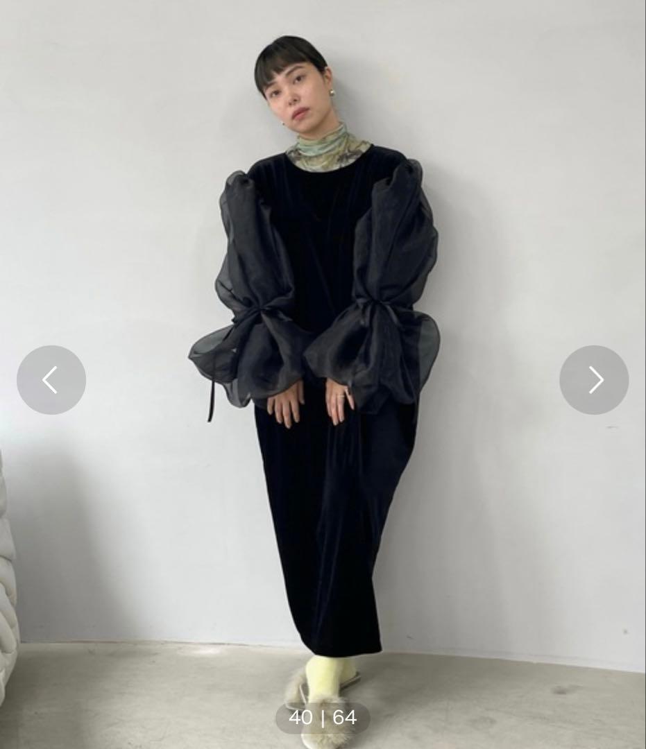 SANSeLF シースルーボリュームパフドレス