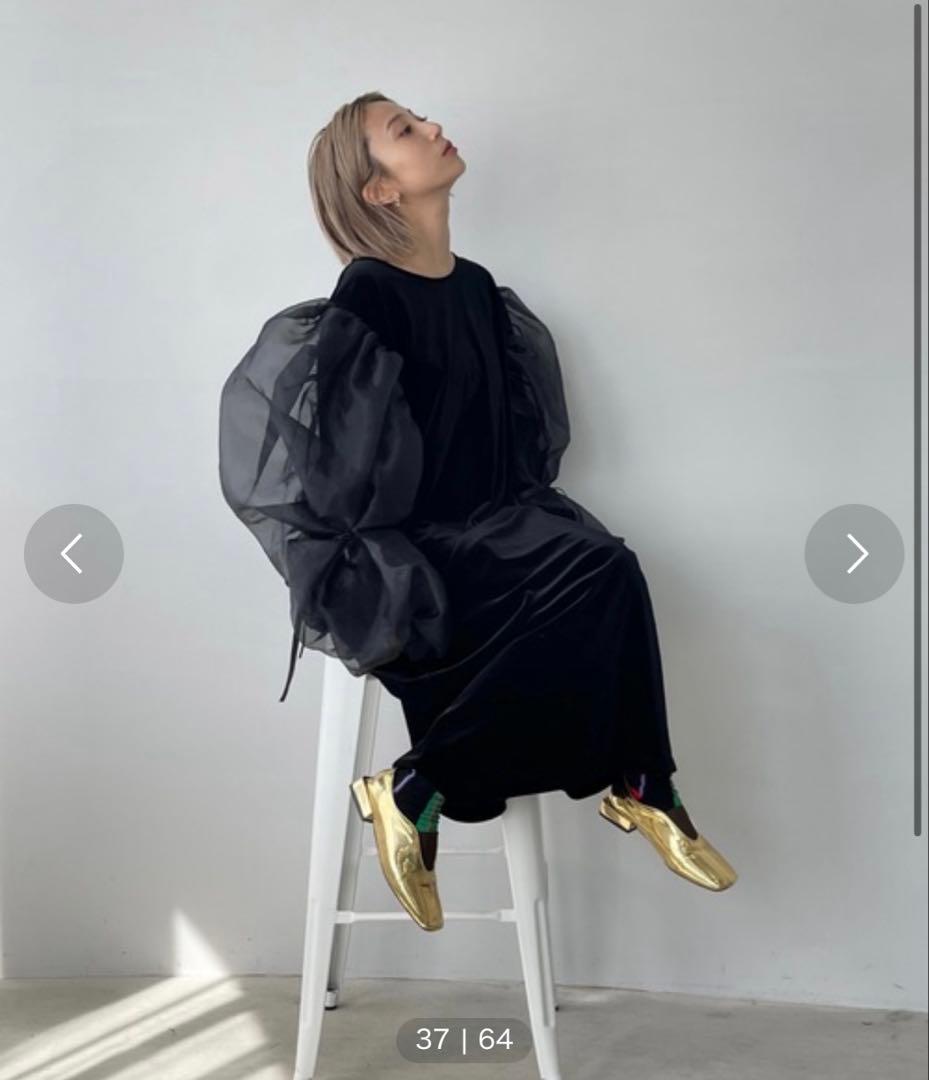 SANSeLF シースルーボリュームパフドレス