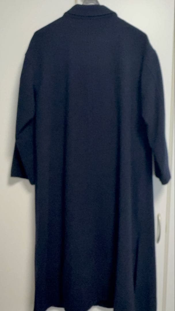 SLOBE ネイビー ダブルブレスト ロングコート