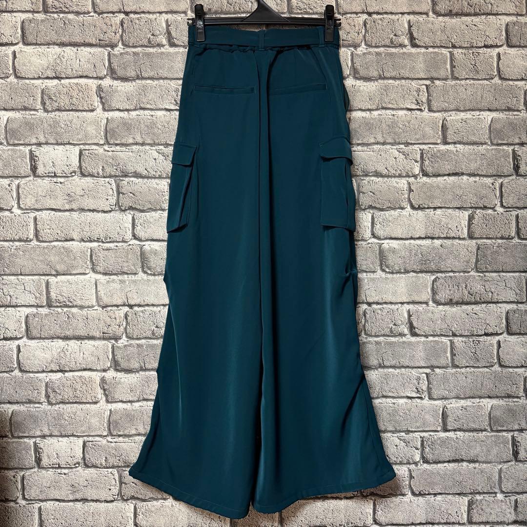 【新品タグ付き】HARE　2WAYトロミワイドカーゴパンツ　グリーン