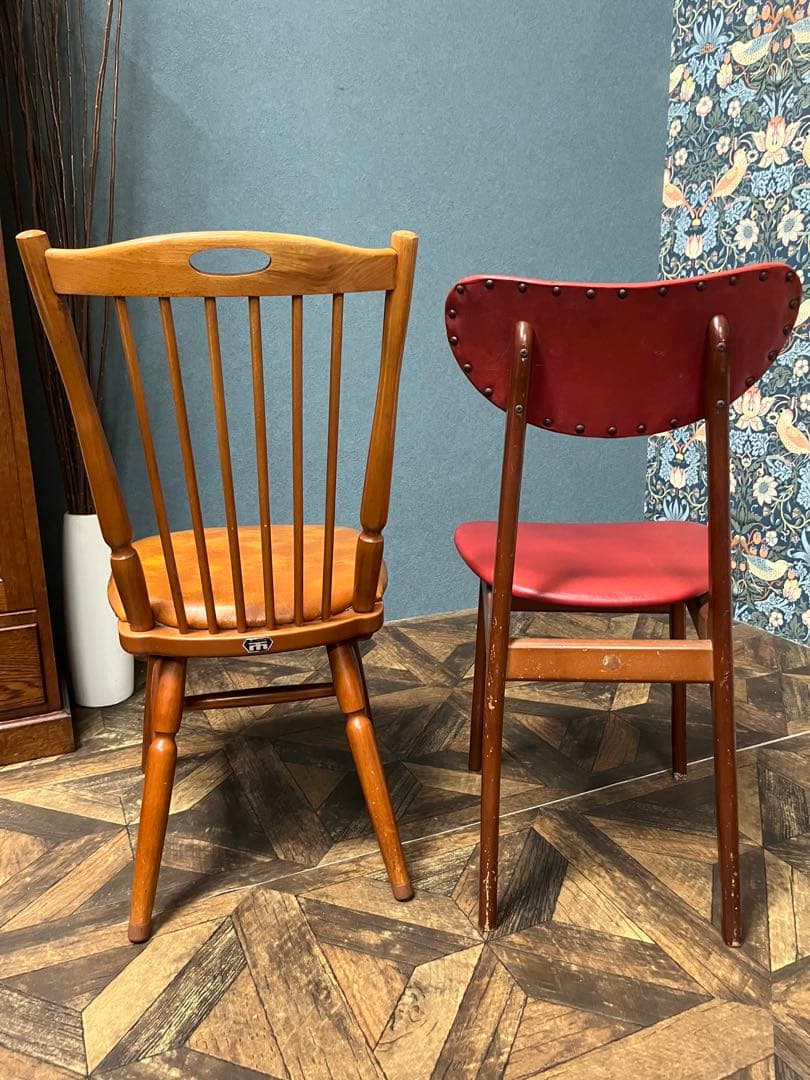 当時物 椅子 セット インテリア チェア 昭和レトロ アンティーク