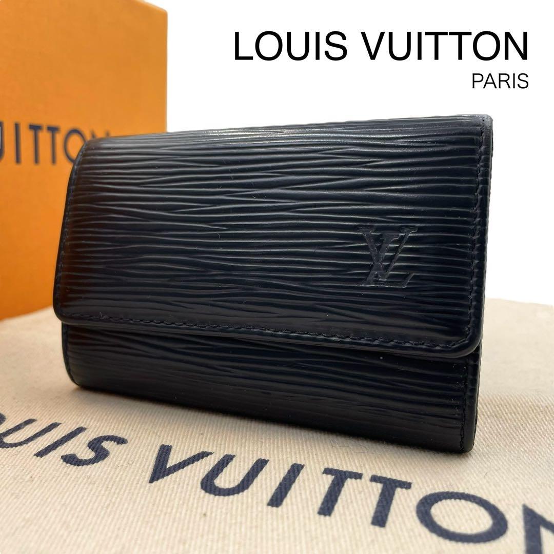 《超美品》 ルイヴィトン エピ ミュルティクレ キーケース 6連 ブラック 黒