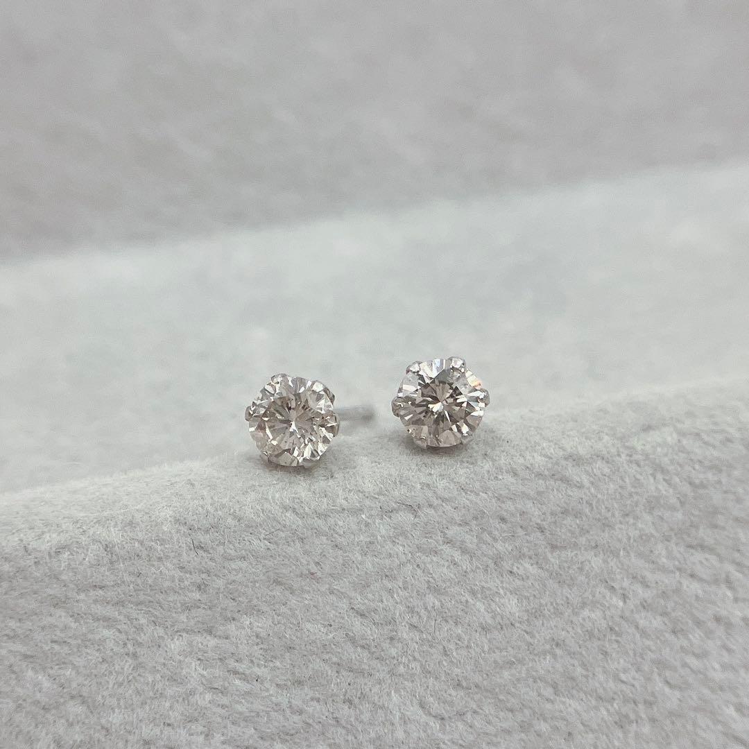 プラチナダイヤモンドピアス　No.43231-1