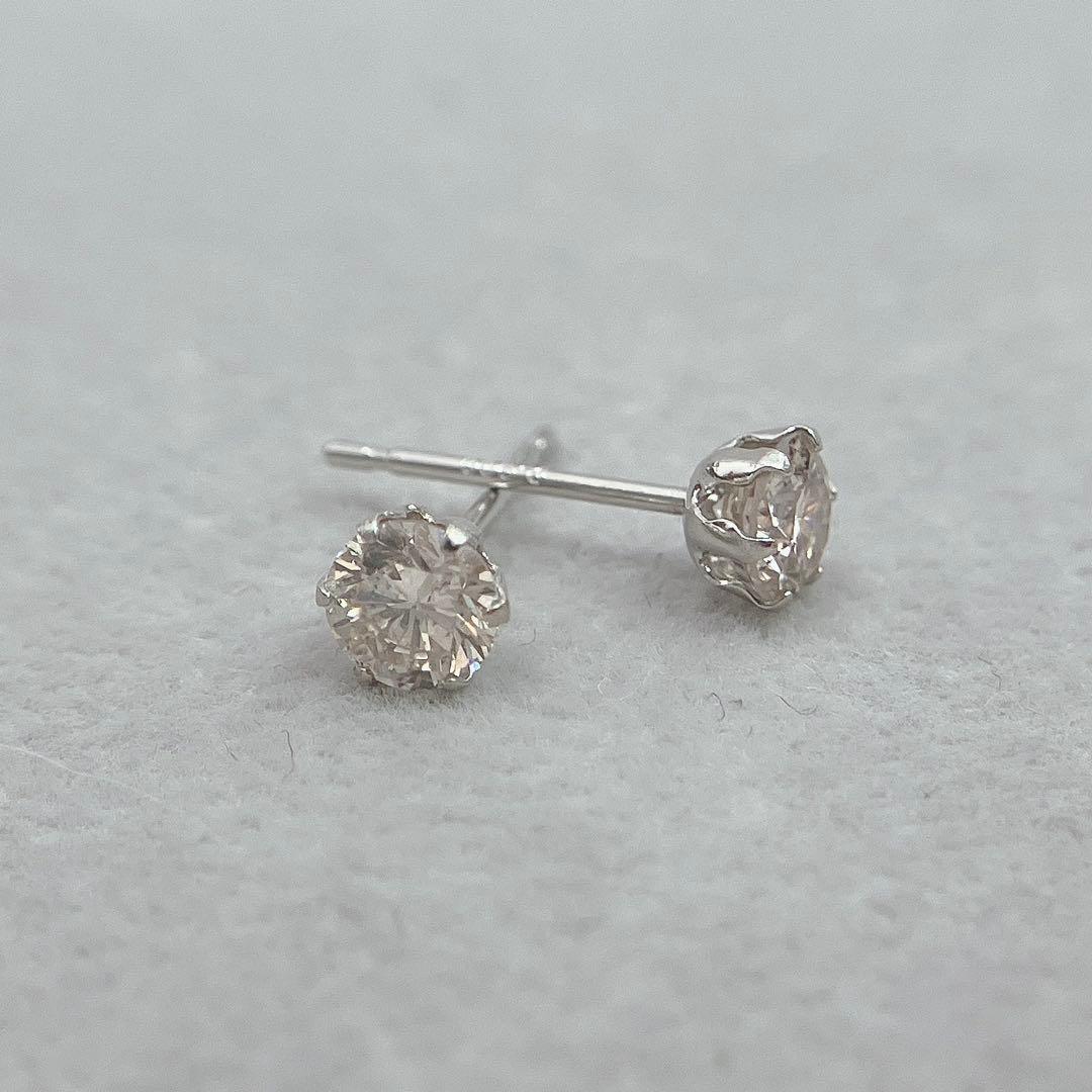 プラチナダイヤモンドピアス　No.43231-1