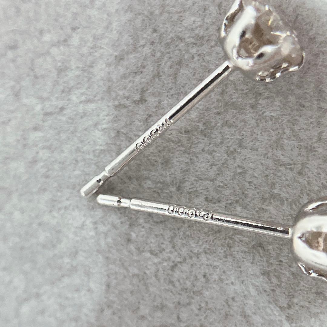 プラチナダイヤモンドピアス　No.43231-1