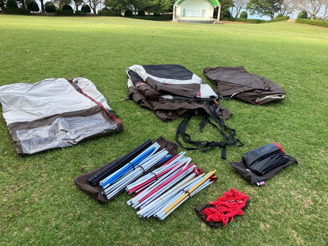 【週末値下げ】4Sワイド2ルームカーブ 、インナーテント&グランドシート