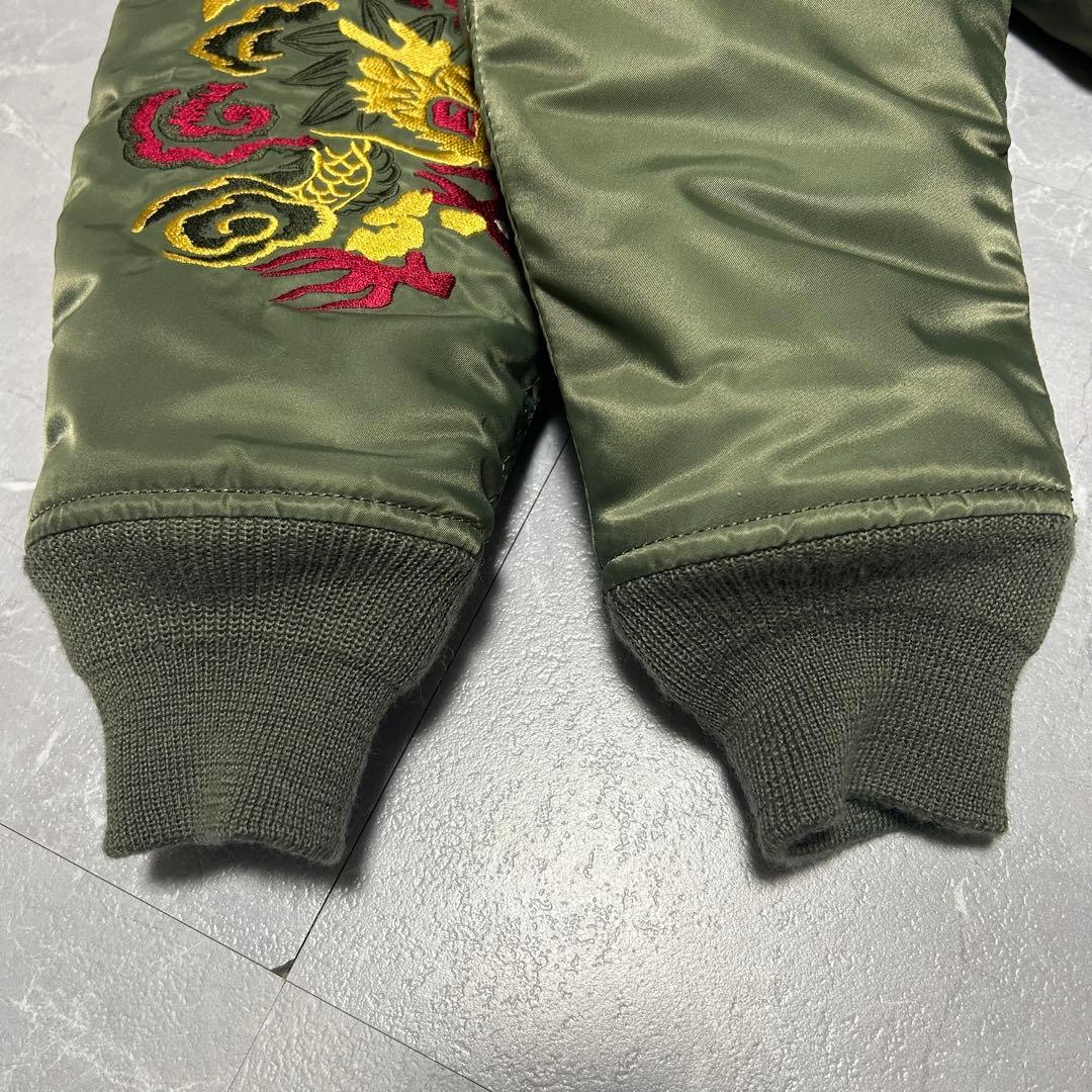 ☆希少☆新品級【AVIREX】MA-1 フライトジャケット 豪華刺繍 虎 龍