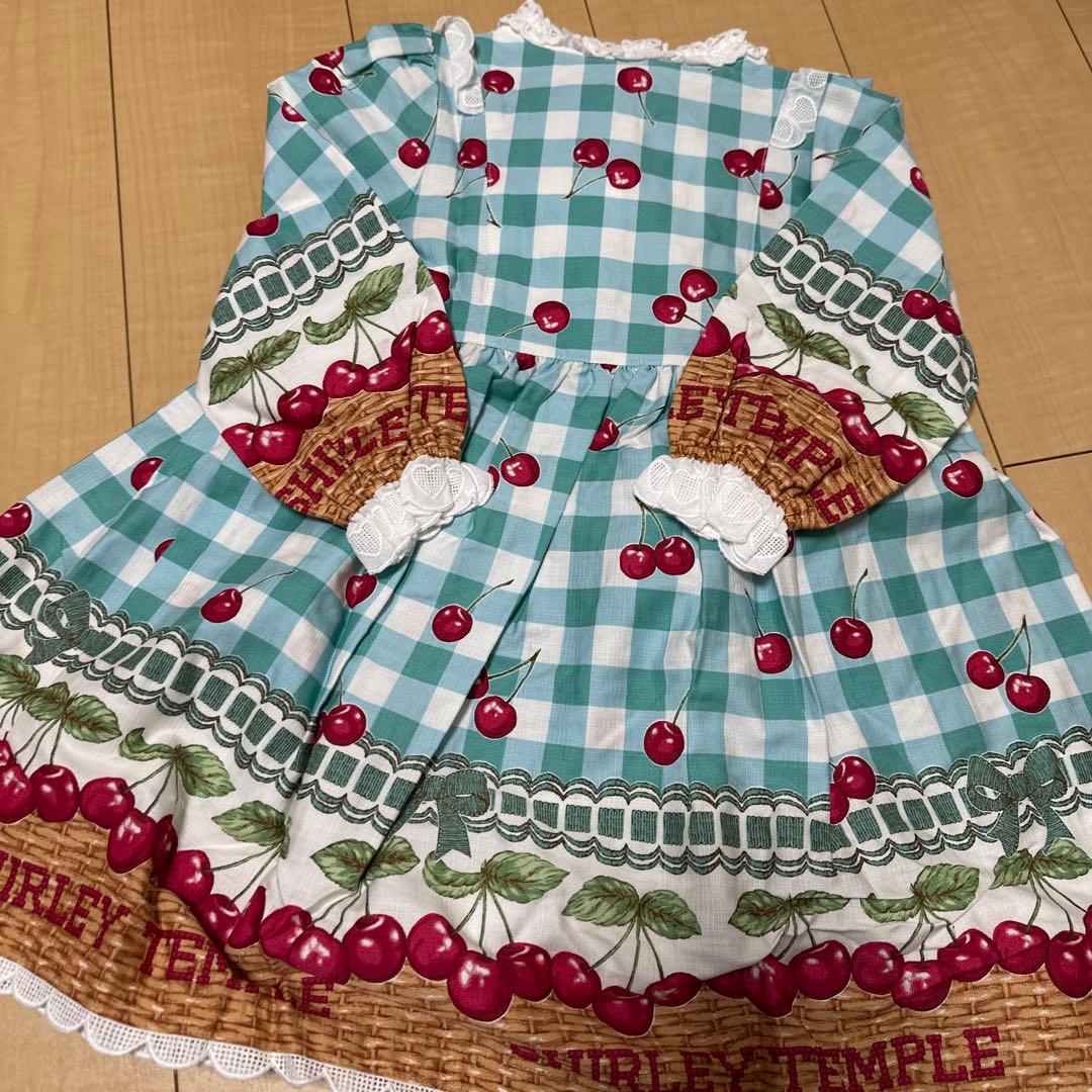 110シャーリーテンプル　長袖ワンピース　チェリー