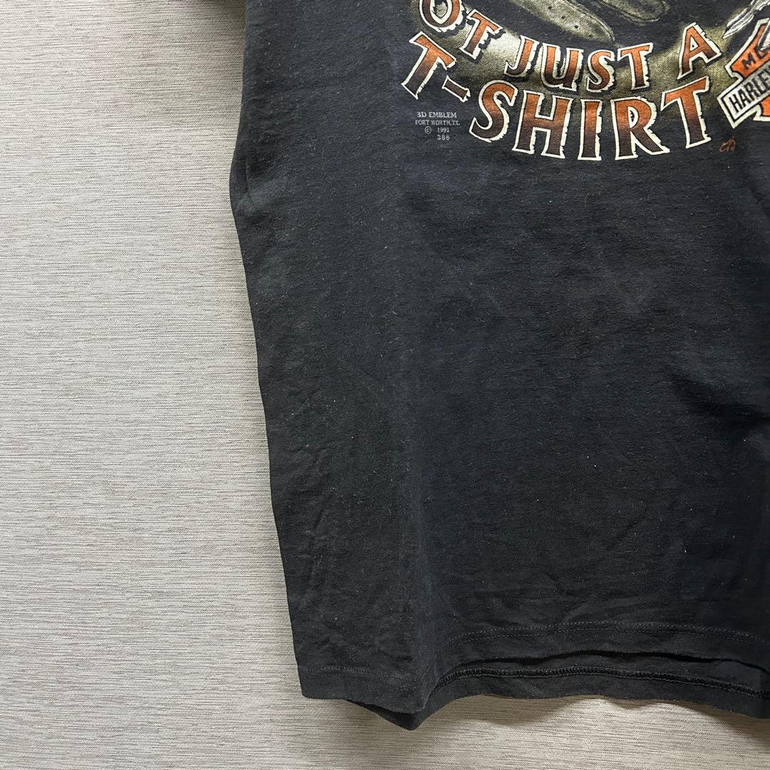 Harley Davidson 3D Emblem Tシャツ 90s USA製