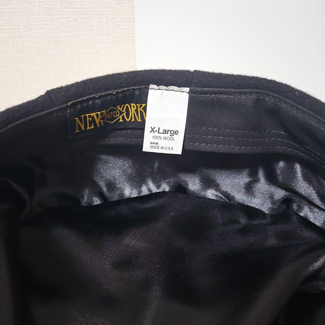 美品)NEW YORK HATウールキャスケットXL USA製
