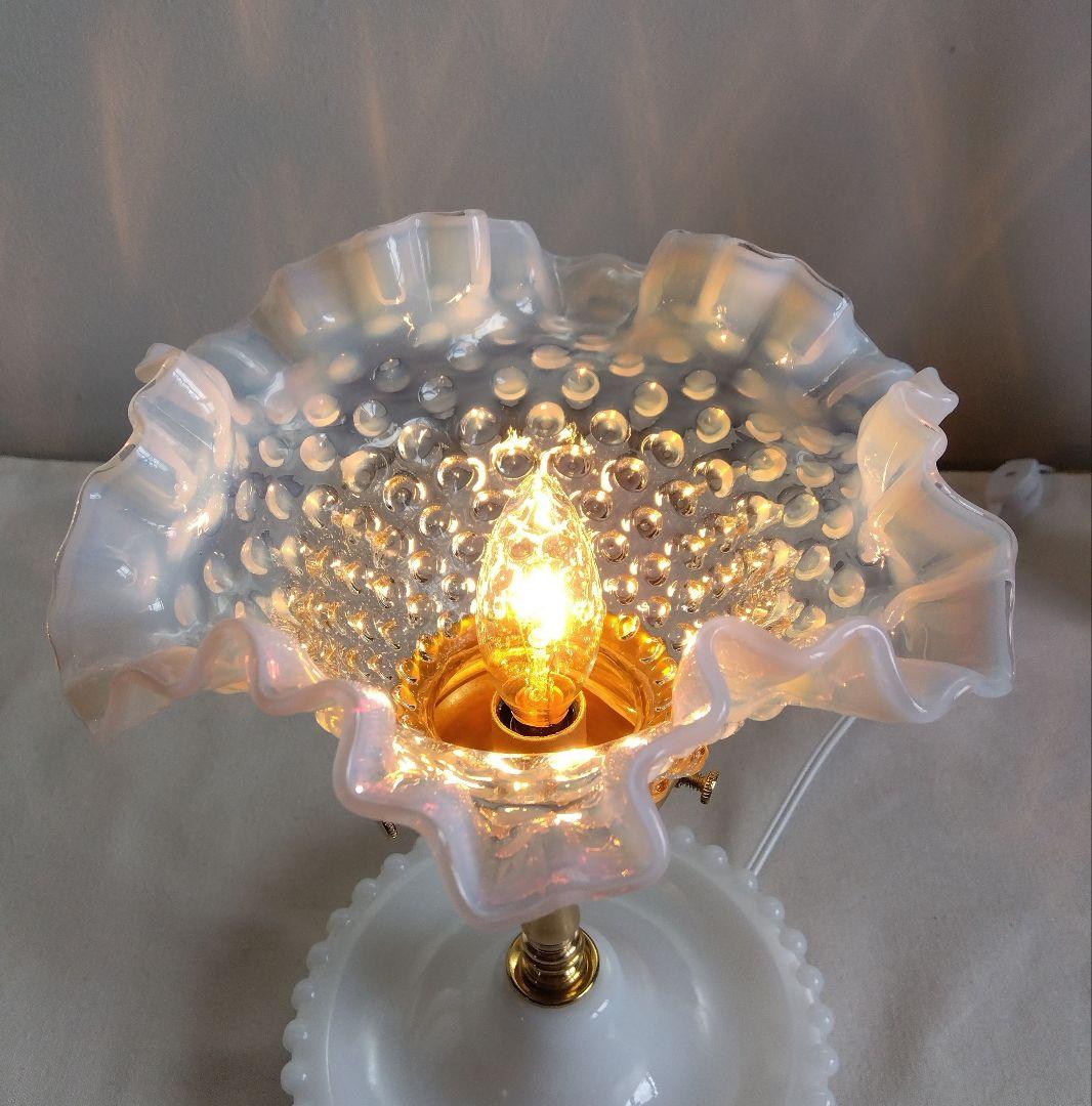 ☆美☆フェントン フレンチ オパールセント テーブルランプ レア!