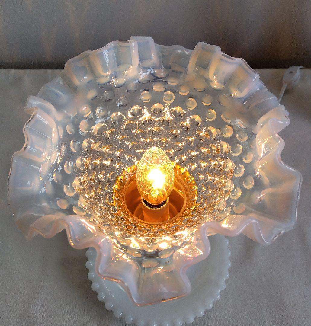 ☆美☆フェントン フレンチ オパールセント テーブルランプ レア!