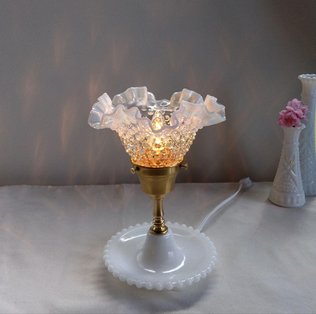 ☆美☆フェントン フレンチ オパールセント テーブルランプ レア!