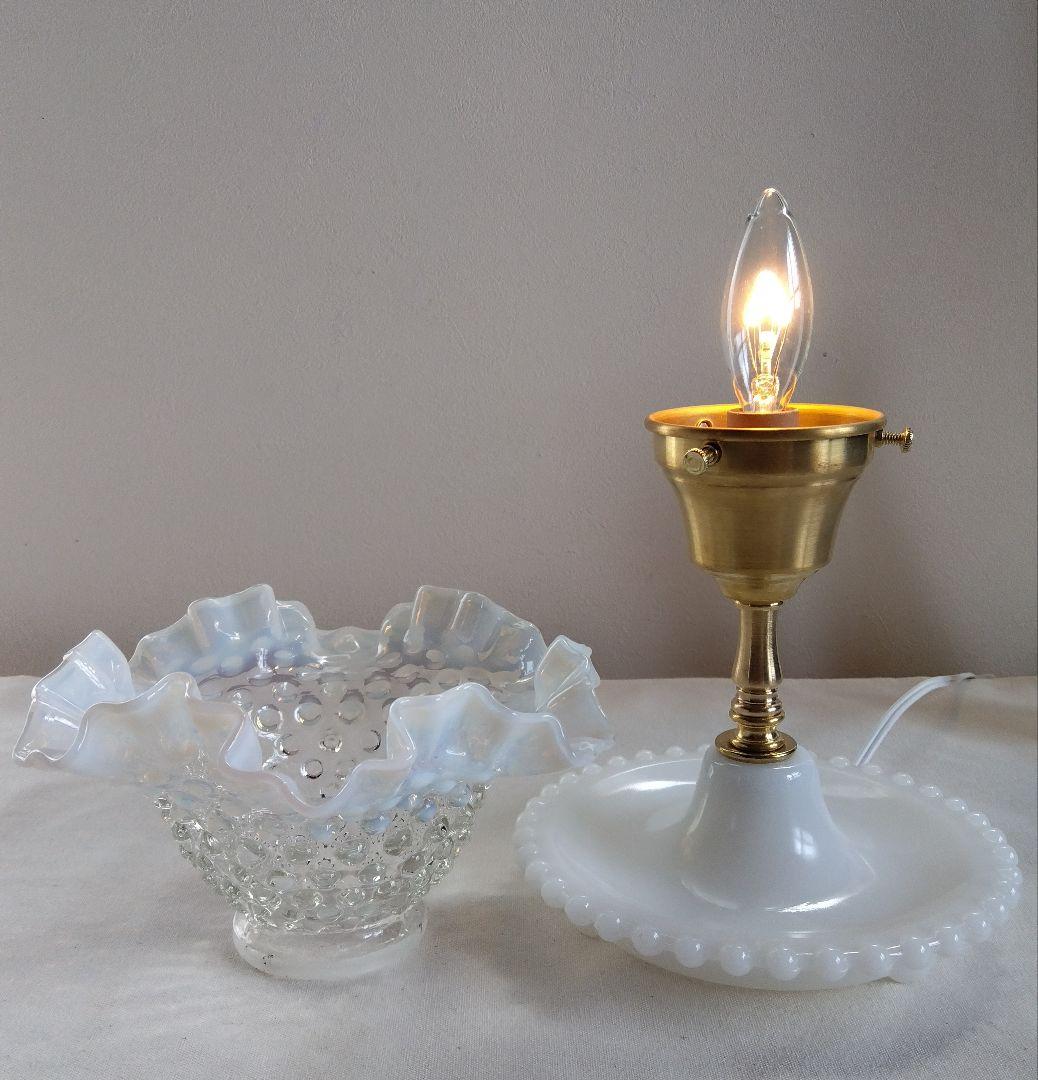 ☆美☆フェントン フレンチ オパールセント テーブルランプ レア!