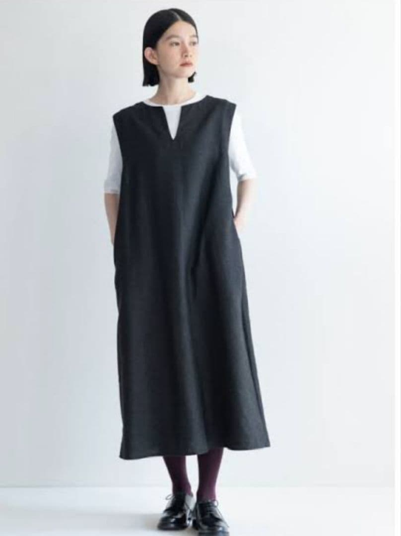 fog linen work ピフラオーバードレス