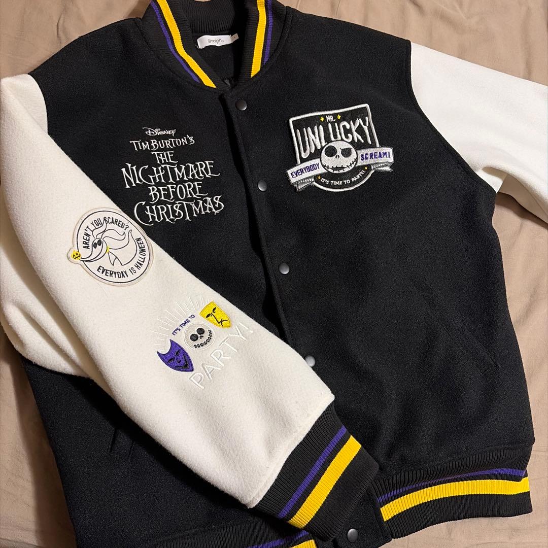 グラニフ　ナイトメアビフォアクリスマス　スタジャン