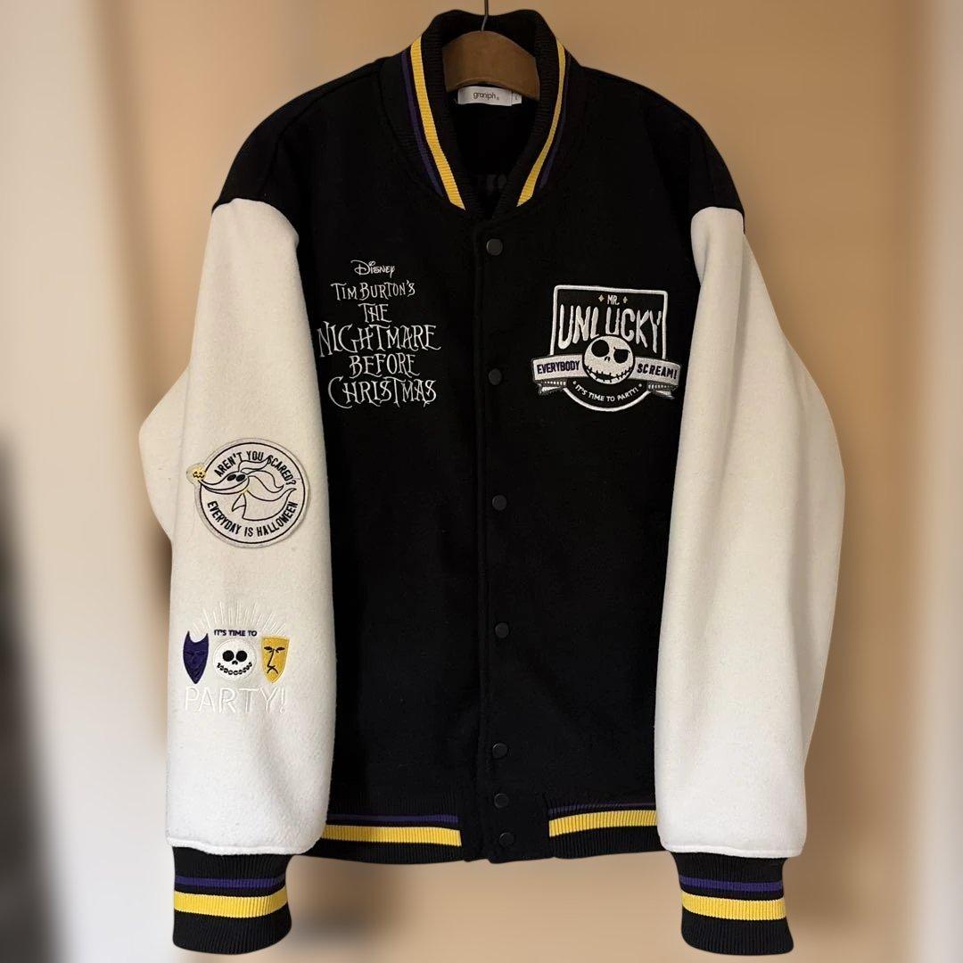 グラニフ　ナイトメアビフォアクリスマス　スタジャン