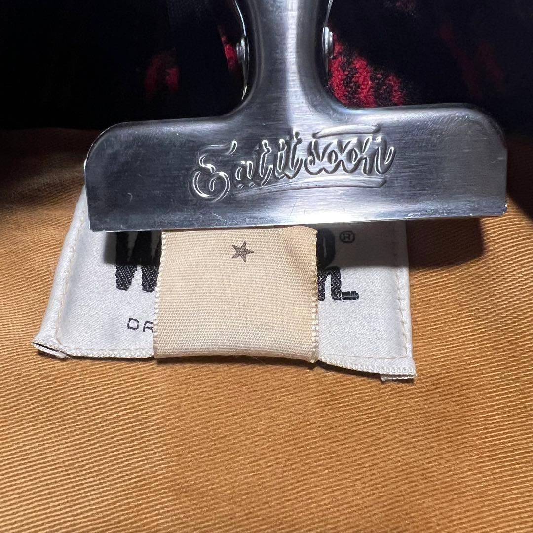 光 Woolrich バッファローチェックLウールハンティングジャケット