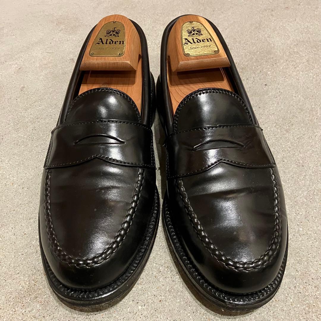 オールデンコードバンAlden ローファー987 バンラスト6D シューツリー付
