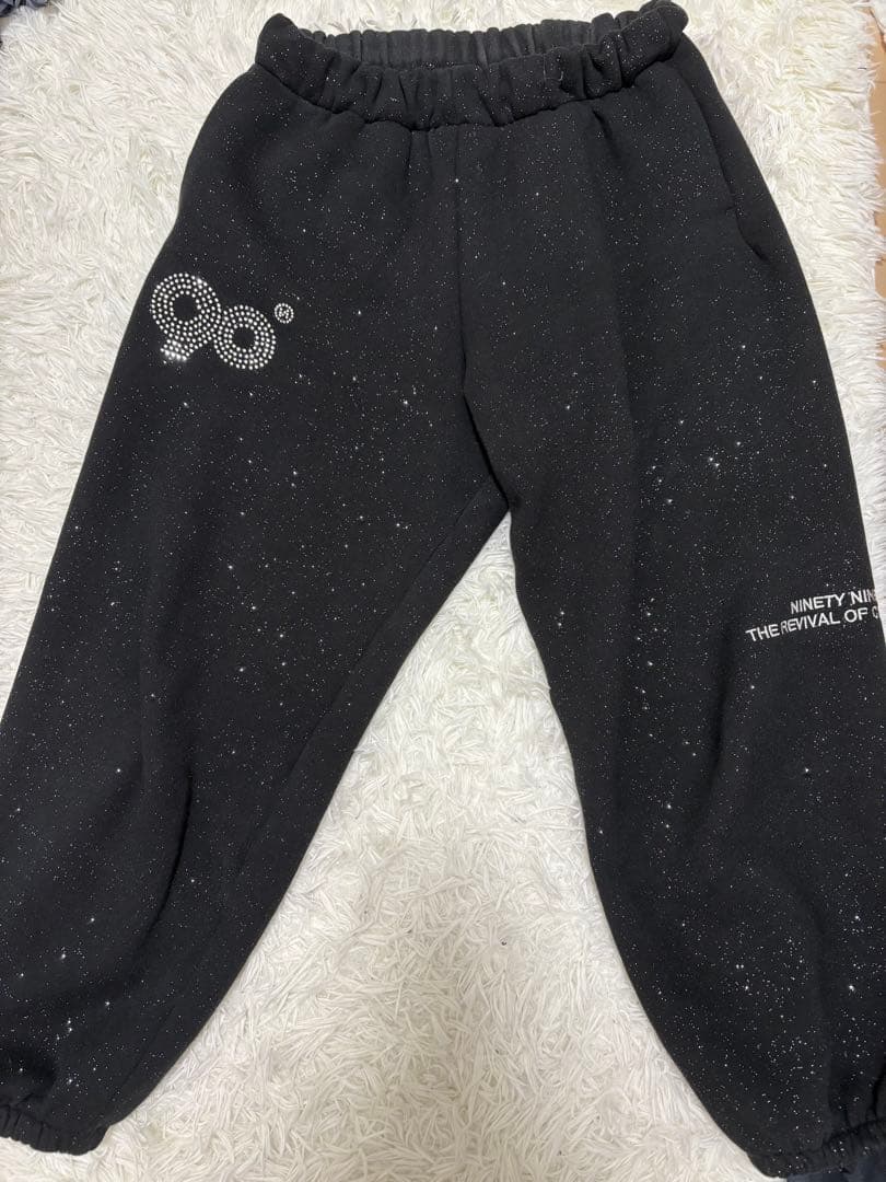パンツ 9090 girl Logo Glitter Light Sweat Pants
