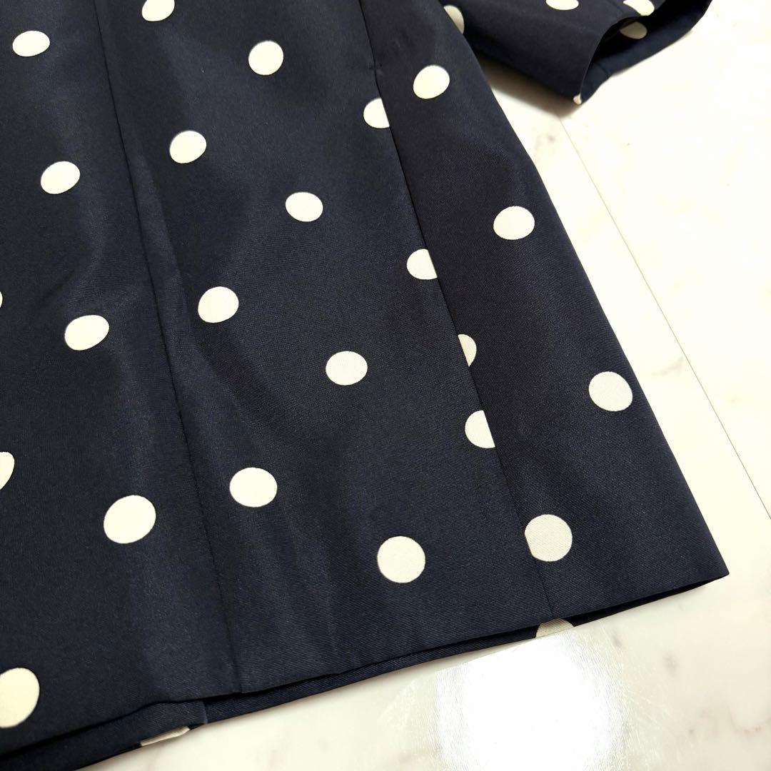 【美品】完売品✨セブンテン ドットコクーンミディアムコート ゆったり ネイビー