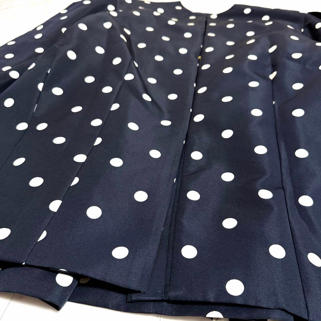 【美品】完売品✨セブンテン ドットコクーンミディアムコート ゆったり ネイビー
