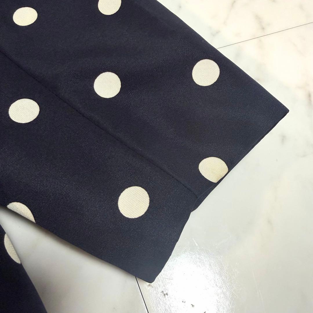 【美品】完売品✨セブンテン ドットコクーンミディアムコート ゆったり ネイビー