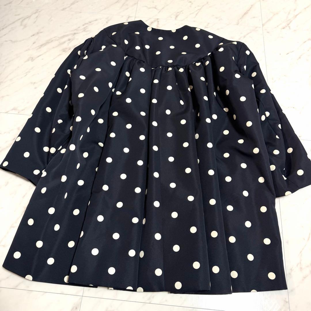 【美品】完売品✨セブンテン ドットコクーンミディアムコート ゆったり ネイビー