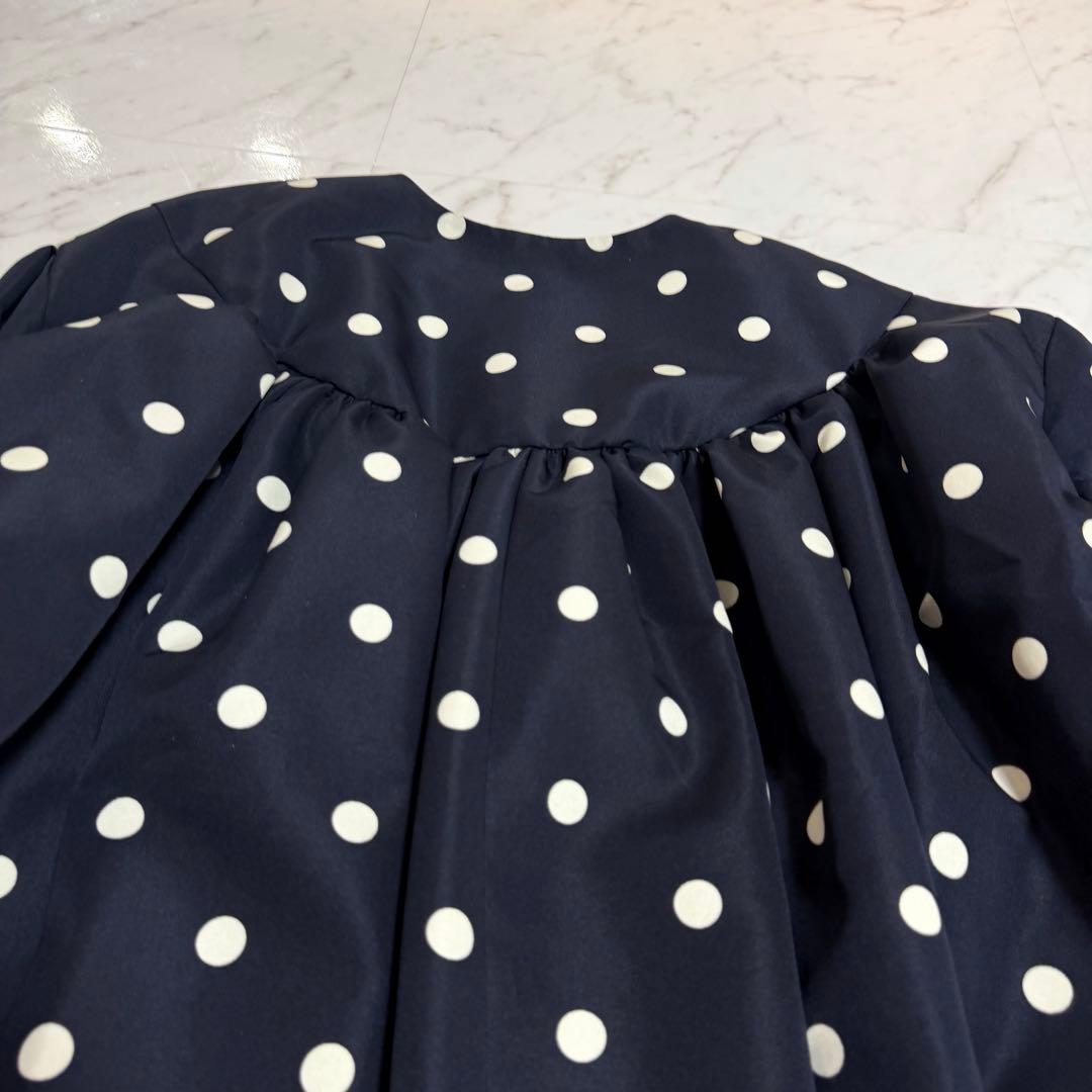 【美品】完売品✨セブンテン ドットコクーンミディアムコート ゆったり ネイビー